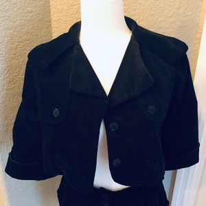 Lip Service Blacklist Velveteen crop velvet jacket